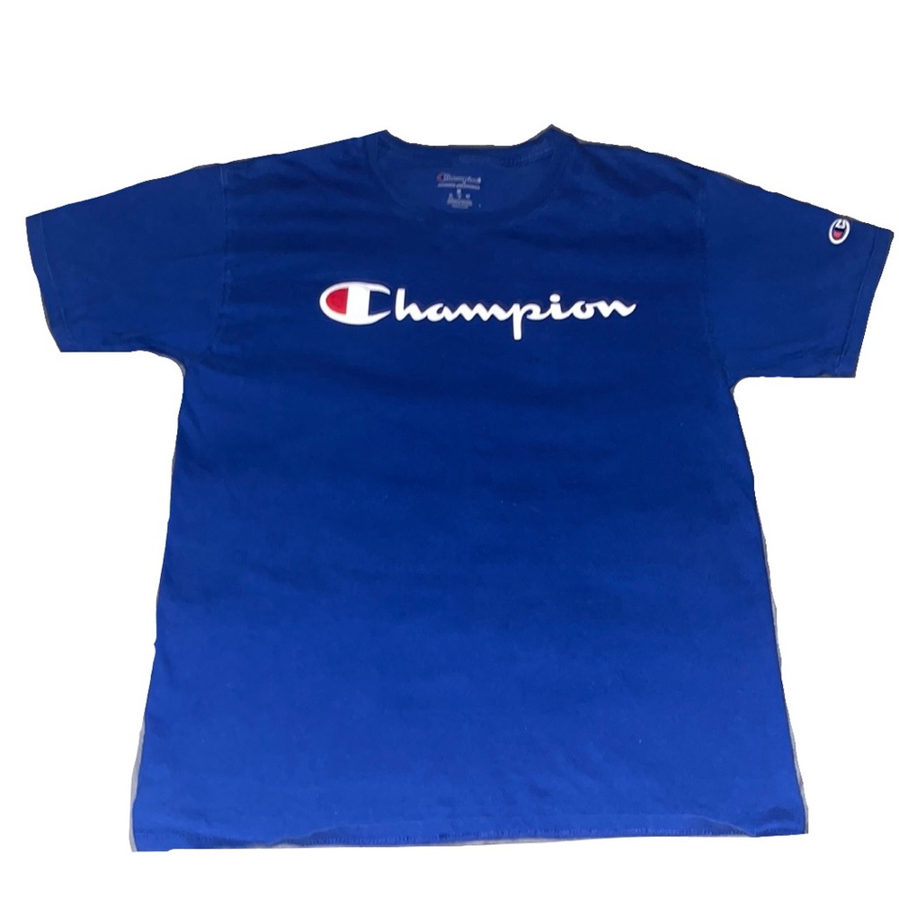brand new champion blue tee